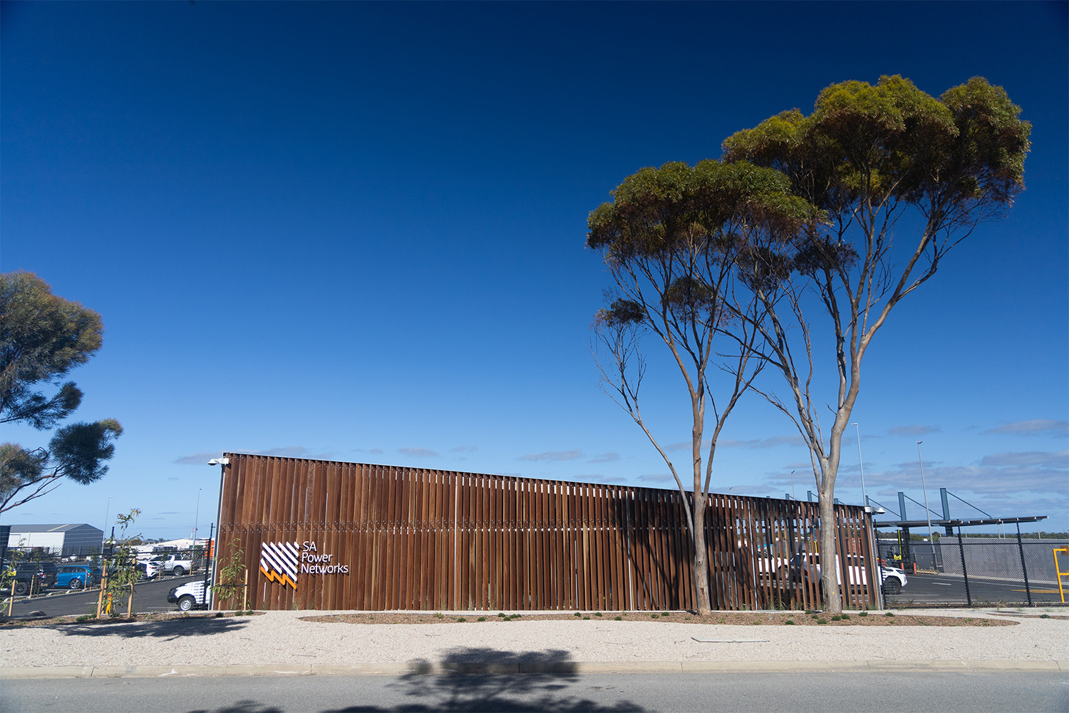 A front on view of the new Seaford depot from street level.